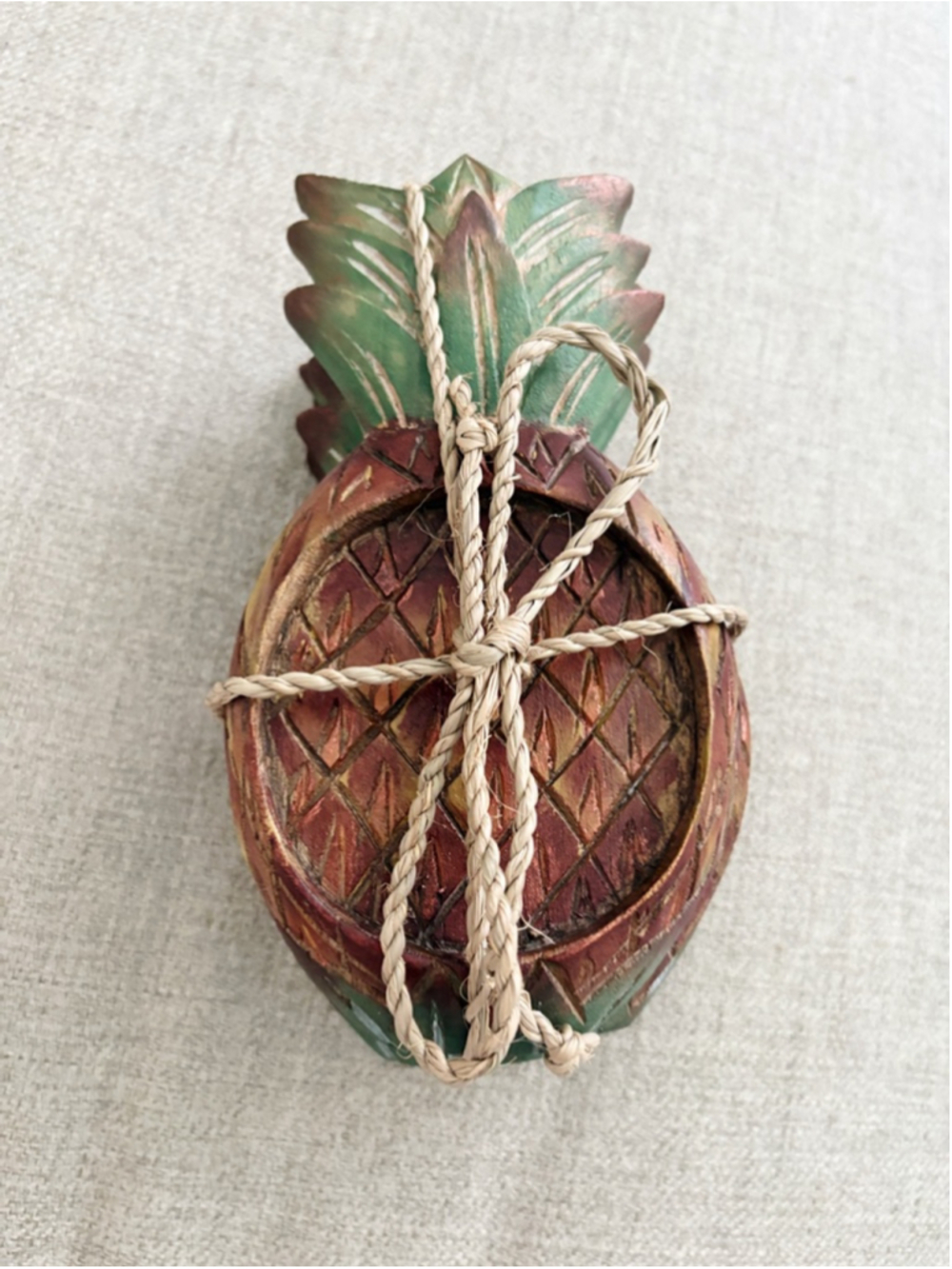 Pineapple Coastal Hand Carved Tropical Coasters